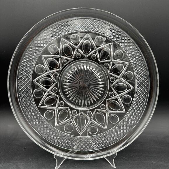 Vintage Platter 16" Cape Cod by Imperial Glass Ohio Glassware - Picture 1 of 7